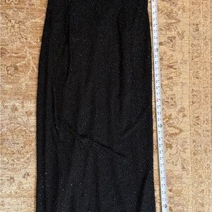 Black Sparkle Maxi Dress — Classic Evening Maxi Vintage Marina Bresler